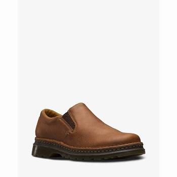 Dr Martens Boyle Grizzly Kožené - Hnede Slip On Panske, DR0086